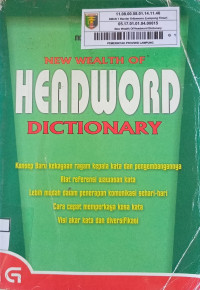 Image of NEW WEALTH OF HEADWORD DICTIONARY